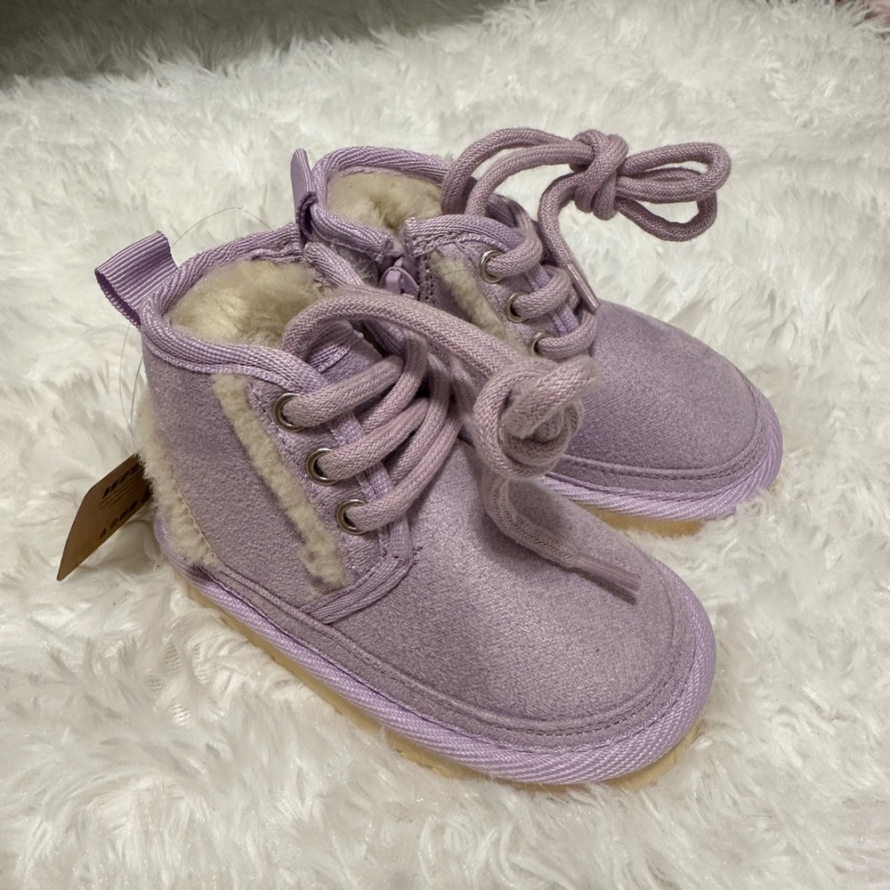 Toddler size 5 purple boots, NWT